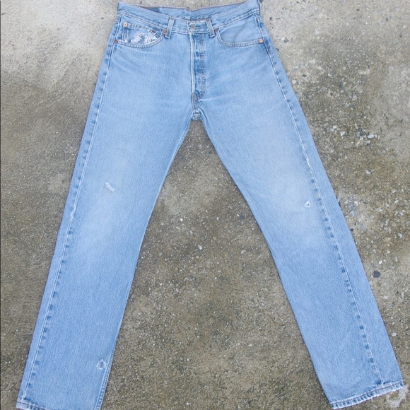 Vintage 90s levis 501 W29 W30 L31.5 - Picture 5 of 6